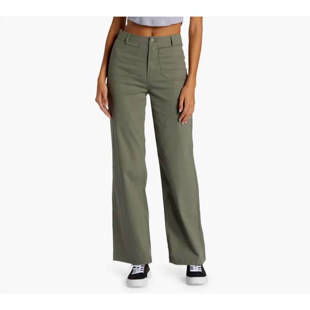 NEW ROXY coastal cruiser pant in sage